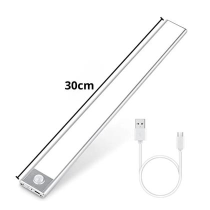 Imagem de Luminária C/ Sensor Recarregável Para Guarda Roupas Armário Cozinha 3 Tons