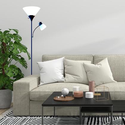 Imagem de Luminária Chão 1,80M Articulada Dupla Duas Lâmpadas Pedestal