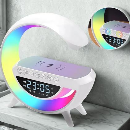 Imagem de Luminária com Conexão Bluetooth e Carregamento Sem Fio Avançado