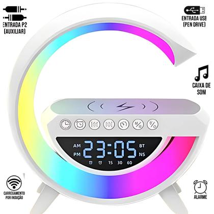 Imagem de Luminária com Conexão Bluetooth e Carregamento Sem Fio Avançado