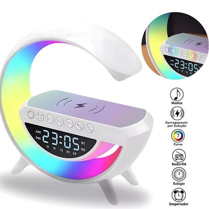 Imagem de Luminária com Conexão Bluetooth e Carregamento Sem Fio Avançado