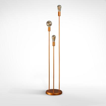 Imagem de Luminaria De Chao Tripé Decorativa Industrial Haste Tripla Para Leitura Descanso Sala, Quarto, Escritorio Bivolt