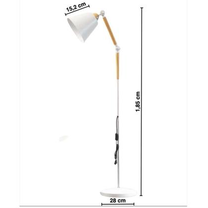 Imagem de Luminária de Coluna Chão Articulada Órion Coluna Piso Leitura