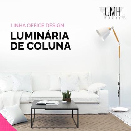 Imagem de Luminária de Coluna Chão Articulada Órion Coluna Piso Leitura