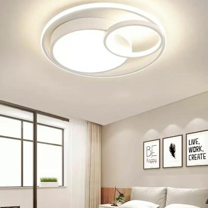 Imagem de Luminária de LED de sobrepor redonda Bivolt 31W 3 em 1 com luz central dupla