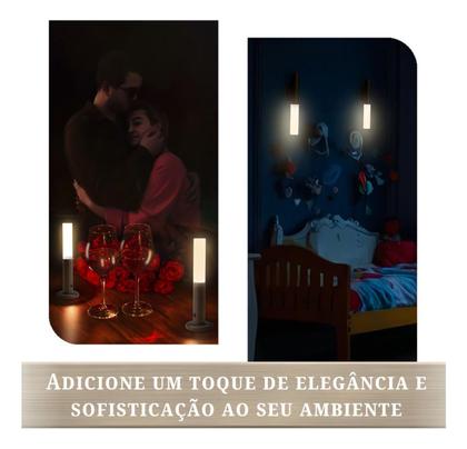 Imagem de Luminária De Led Parede Sensor Quarto Portátil Usb Imã Mesa