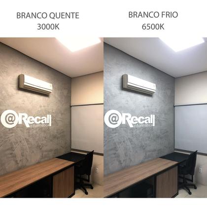 Imagem de Luminária de LED sobrepor 12w Quadrada Luz Quente 3000K de Teto