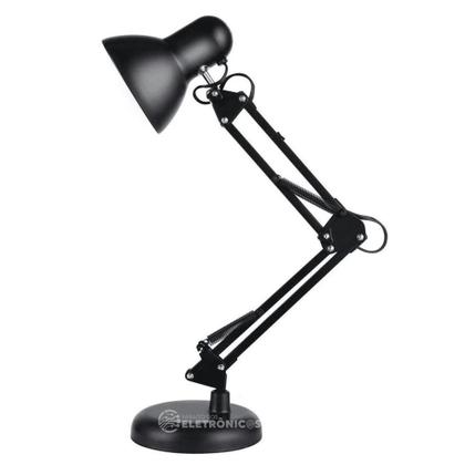 Imagem de Luminária de Mesa Abajur Articulável Com Base e Garra Iluminação Clássica LK780