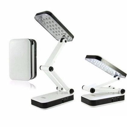 Imagem de Luminária De Mesa Articulada 24 Leds Recarregável Abajur DPLED-5S LED-666