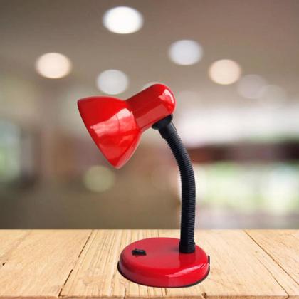 Imagem de Luminária De Mesa Articulável Abajur Flexível Leitura Estudos Quarto