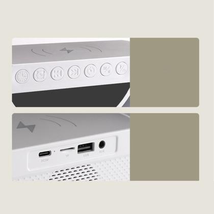 Imagem de Luminaria De Mesa Bluetooth Smart Speaker Abajur Musica