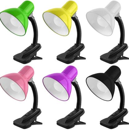 Imagem de Luminária De Mesa Com Garra Presilha Bivolt Leitura Estante Quarto Maquiagem Manicure