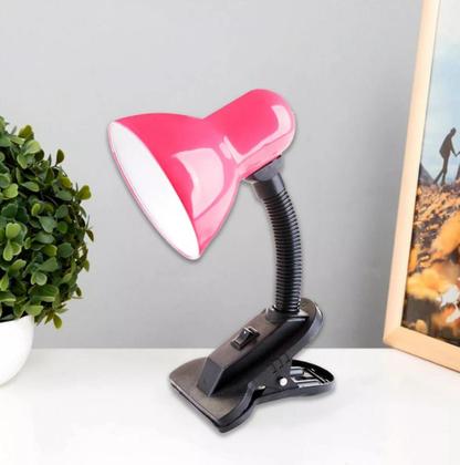 Imagem de Luminária De Mesa Com Garra Presilha Bivolt Leitura Estante Quarto Maquiagem Manicure