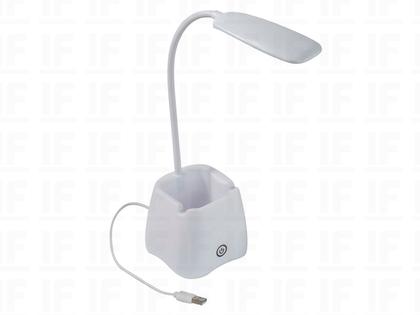Imagem de Luminária De Mesa Flexível Led com Botão Touch e Porta Lápis
