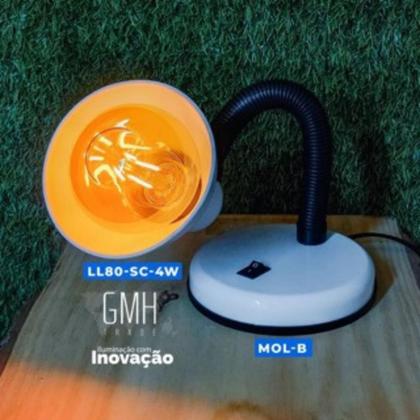 Imagem de Luminária de mesa mini office e-27 branca gmh