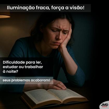 Imagem de Luminária de Mesa Recarregável 24 LEDs Dobrável com Braço Articulado e 2 Níveis de Luz