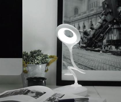 Imagem de Luminária de Mesa Recarregável Articulável Touch Abajur LED