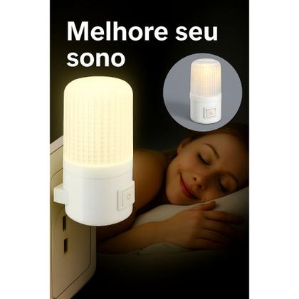Imagem de Luminária de Parede Abajur Tomada Moderno Led Luz Noturna Bivolt 110/220V Quarto Escritório Movél