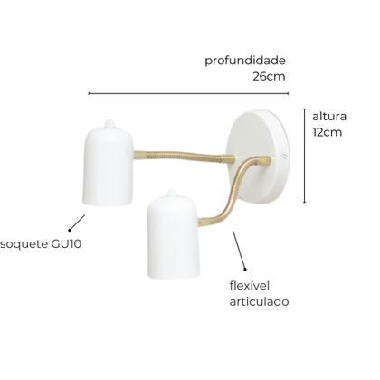 Imagem de Luminária de Parede Arandela Dumas