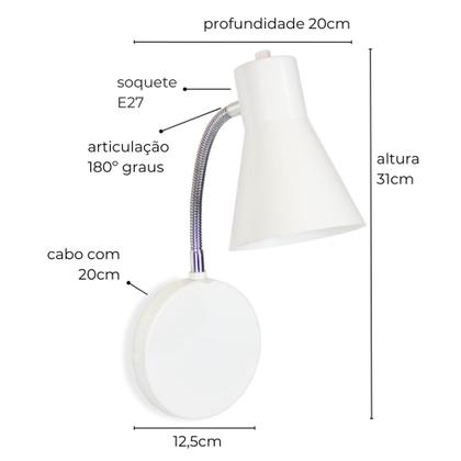 Imagem de Luminária de Parede Arandela Flexível Amélia