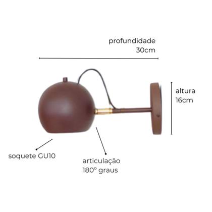 Imagem de Luminária de Parede Arandela Jock