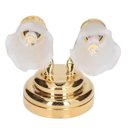 Imagem de Luminária de parede em miniatura Doll House Aatraay 1:12 com botão de interruptor