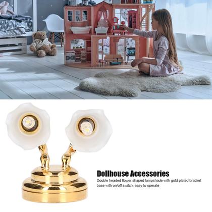 Imagem de Luminária de parede em miniatura Doll House Aatraay 1:12 com botão de interruptor