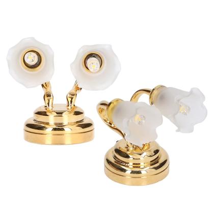 Imagem de Luminária de parede em miniatura Doll House Aatraay 1:12 com botão de interruptor