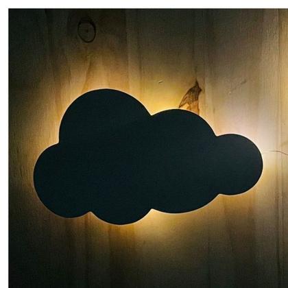 Imagem de Luminária de parede kit balão magico led luminoso decoração para quarto de criança