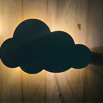 Imagem de Luminária de parede kit balão magico led luminoso decoração para quarto de criança