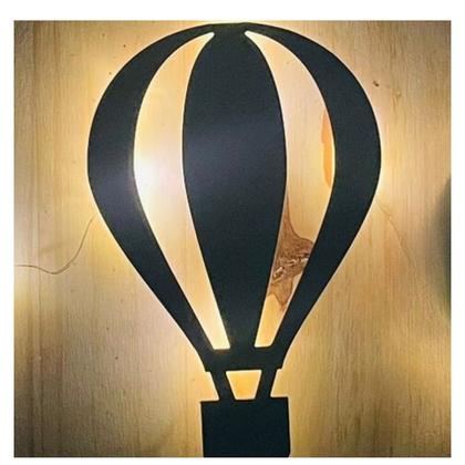 Imagem de Luminária de parede kit balão magico led luminoso decoração para quarto de criança