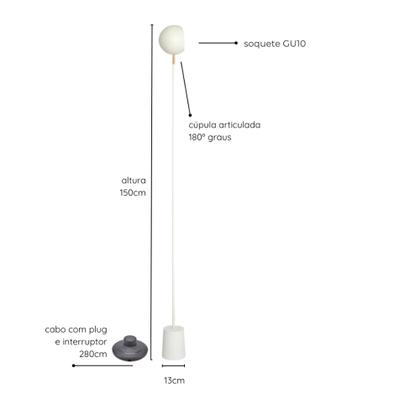 Imagem de Luminária de Piso Chão Aniston