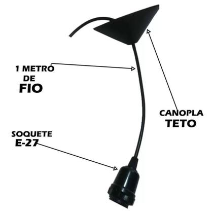 Imagem de Luminária De Teto Desconstruído Designer Moderno Em MDF Cru Com Fiação Completa