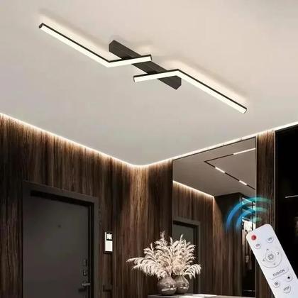 Imagem de Luminária de Teto LED Moderna - 60-120cm - Design Escandinavo para Sala de Jantar e Quarto