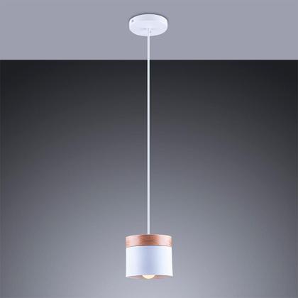 Imagem de Luminária de Teto Lustre Pendente Lagos Com Detalhe em Madeira para Balcão Cozinha Quarto E27 Bivolt