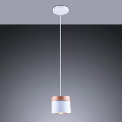 Imagem de Luminária de Teto Lustre Pendente Lagos Com Detalhe em Madeira para Balcão Cozinha Quarto E27 Bivolt