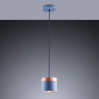 Imagem de Luminária de Teto Lustre Pendente Lagos Com Detalhe em Madeira para Balcão Cozinha Quarto E27 Bivolt