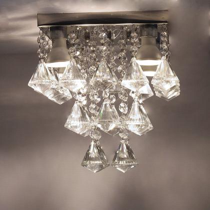 Imagem de Luminária De Teto Moderno Com Peão De Cristal 40mm