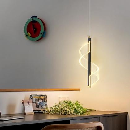 Luminária De Teto Para Quarto Pendente Led Moderna Lustre para Cabeceira, Corredor - Casa Total Decor Imagem de Luminária De Teto Para Quarto Pendente Led Moderna Lustre para Cabeceira, Corredor