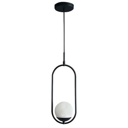 Imagem de Luminaria De Teto Pendente Fio 1,5m Jabuticaba Com Globo Vidro Fosco 12cm Soquete G9 Tensao Bivolt