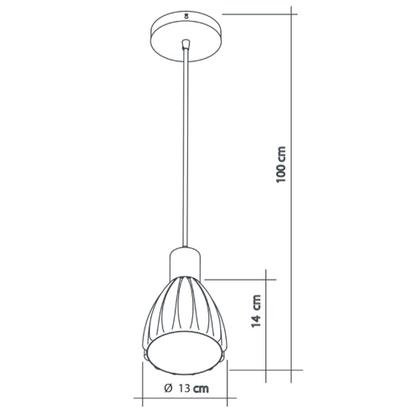 Imagem de Luminária de Teto Pendente Mooca Cobre Rose Gold Retro Moderno E27 Bivolt