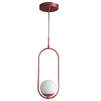 Imagem de Luminaria De Teto Pendente Para Lavabo Quarto Cabeceira Banheiro Globo Vidro Tensao Bivolt