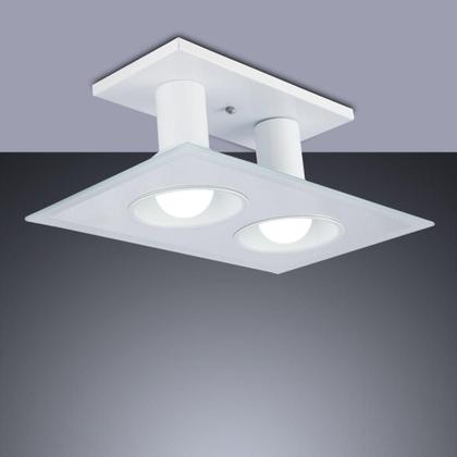 Imagem de Luminária de Teto Plafon de Sobrepor Quarto Sala Cozinha 2 Lâmpadas E27 Bivolt