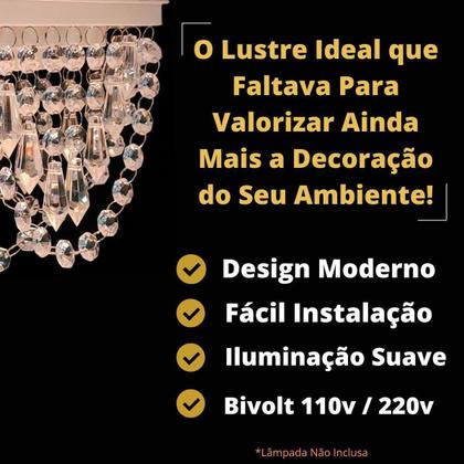 Imagem de Luminária Decorar Ambiente Lustre Para Casa Banheiro Quarto