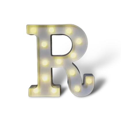 Imagem de Luminária Decorativa Letras Led 3D 21cm Branca