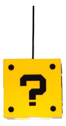 Imagem de Luminaria Desenho Interrogação Mario Geek Gamers Decoração