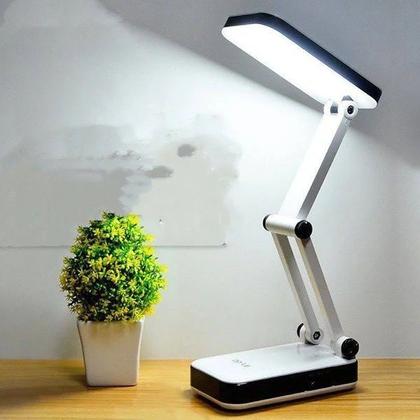 Imagem de Luminária Dobrável Abajur LED Bateria Recarregável Bivolt