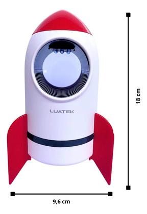 Imagem de Luminária E Armadilha Foguete Infantil Pega Mosquito Bivolt