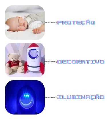 Imagem de Luminária E Armadilha Foguete Infantil Pega Mosquito Bivolt