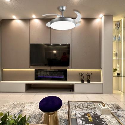 Imagem de Luminária e Ventilador Retrátil de Teto 60W Bivolt Air Lite